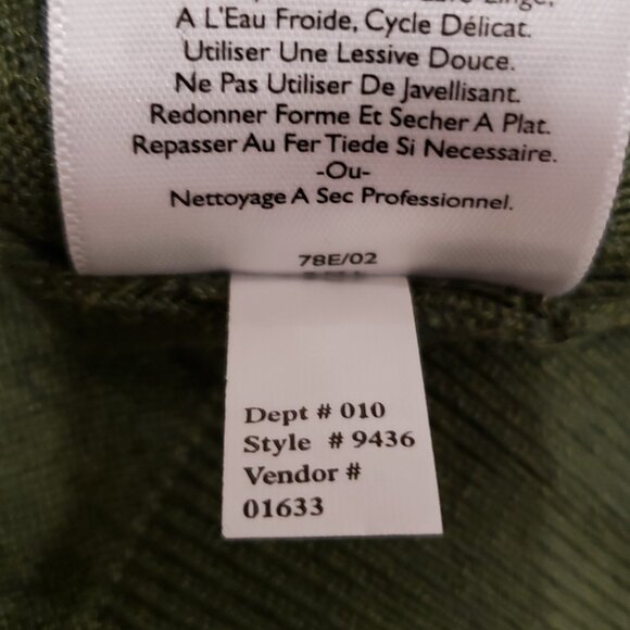 NWT VTG Eddie Bauer Cotton Cashmere Blend Hooded Henley Sweater - Picture 10 of 11